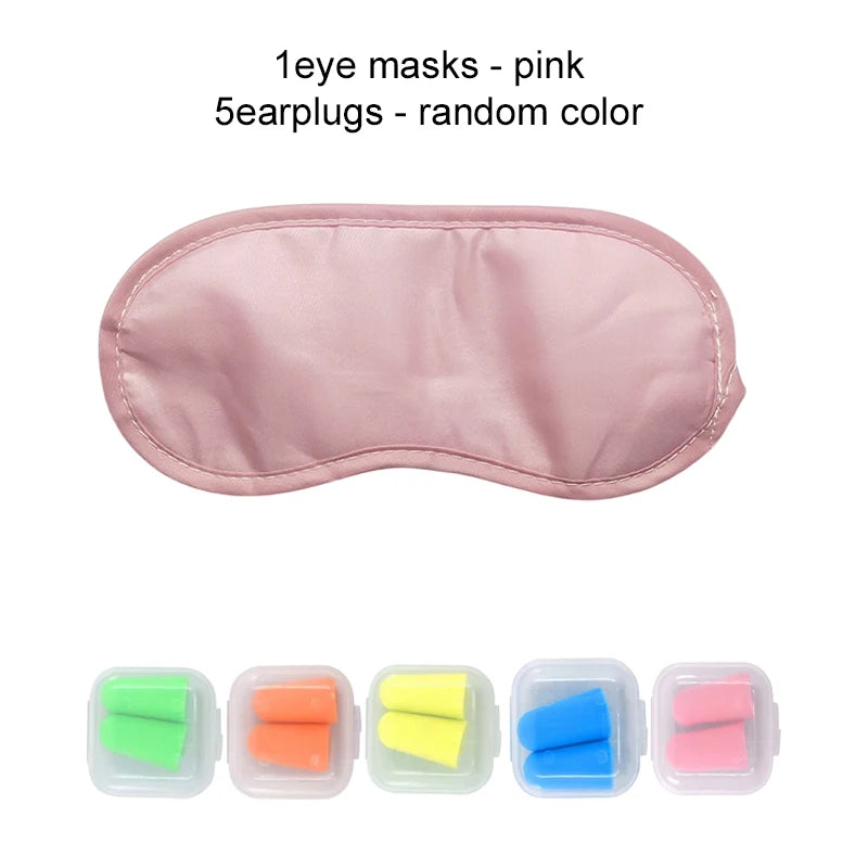 SleepEase: Eye Mask & Earplugs Set for Restful Nights