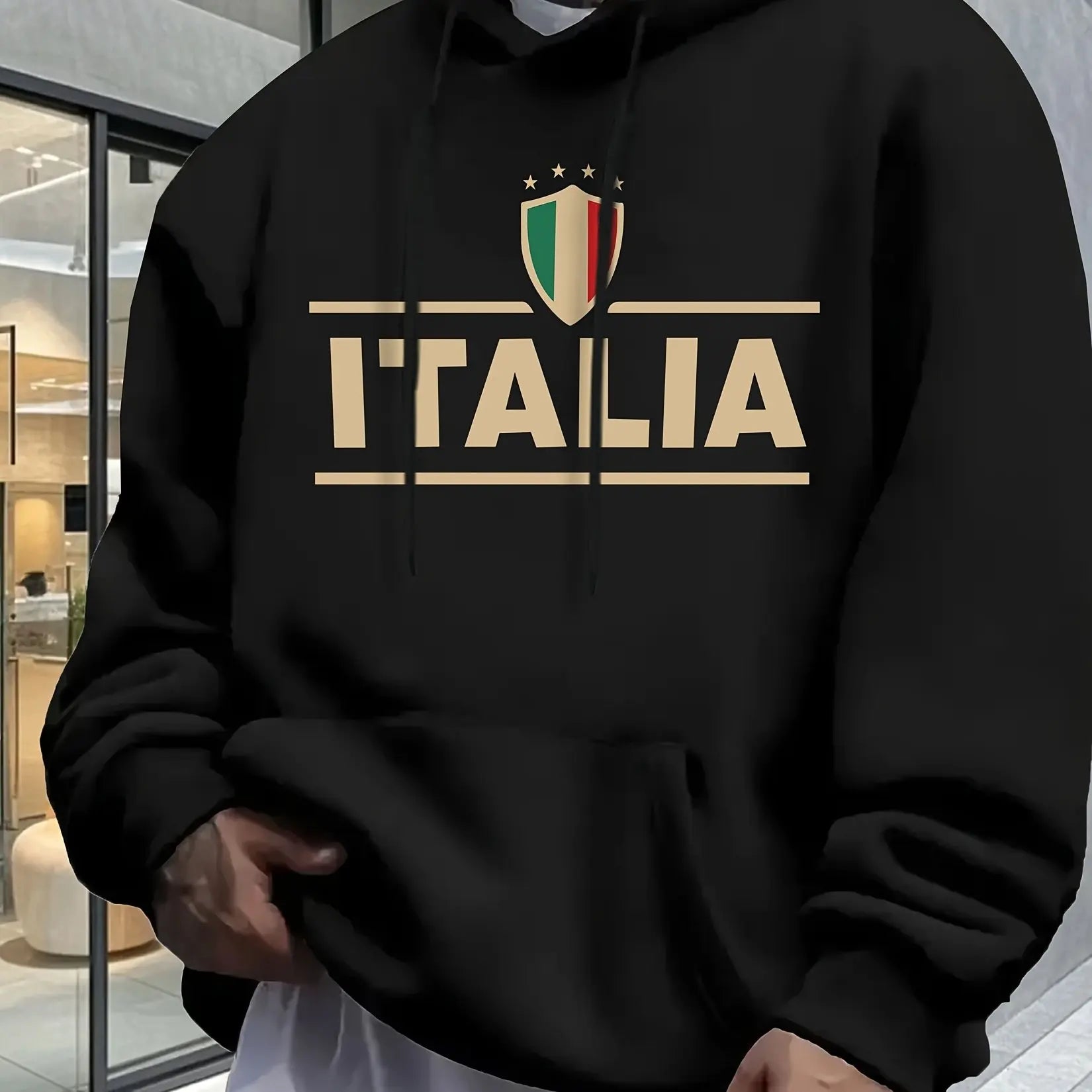 Sweat-shirt Homme Italie - Graphique Élégant et Confortable