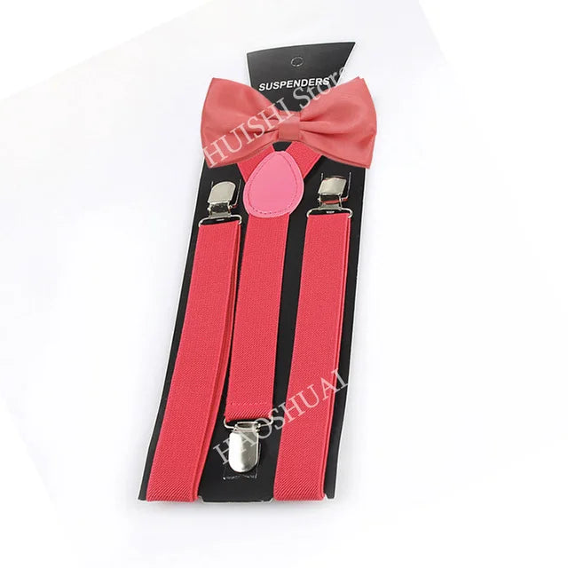 Chic Bowtie & Suspender Set for All Occasions
