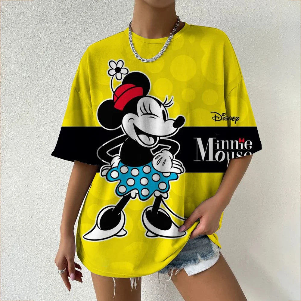 T-shirt Minnie et Mickey : Style Familial Éclatant