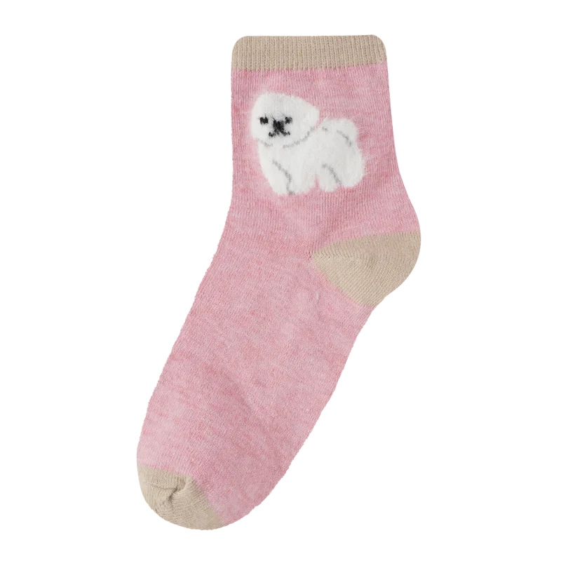 Chaussettes Chien Cartoon en Coton pour Femmes