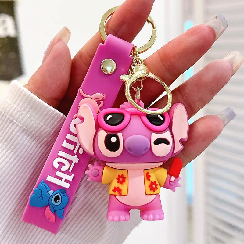 Disney Charm Keychains: Mickey, Minnie & Lilo Fun!