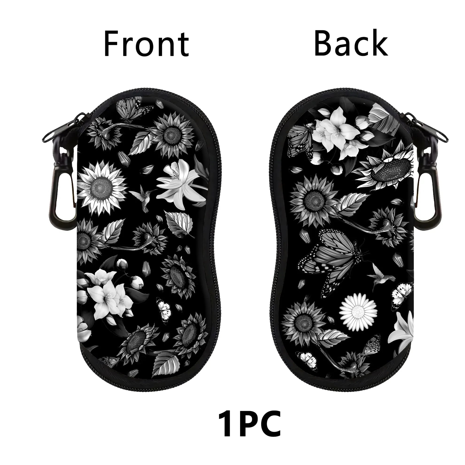 Sunflower Cat Eyewear Case - Trendy & Portable