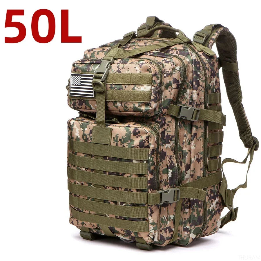 Sac à Dos Tactique Thuram 25/50L - Imperméable & Résistant