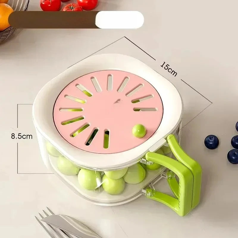 Panier 2 en 1 : Égouttoir et rangement pratique.