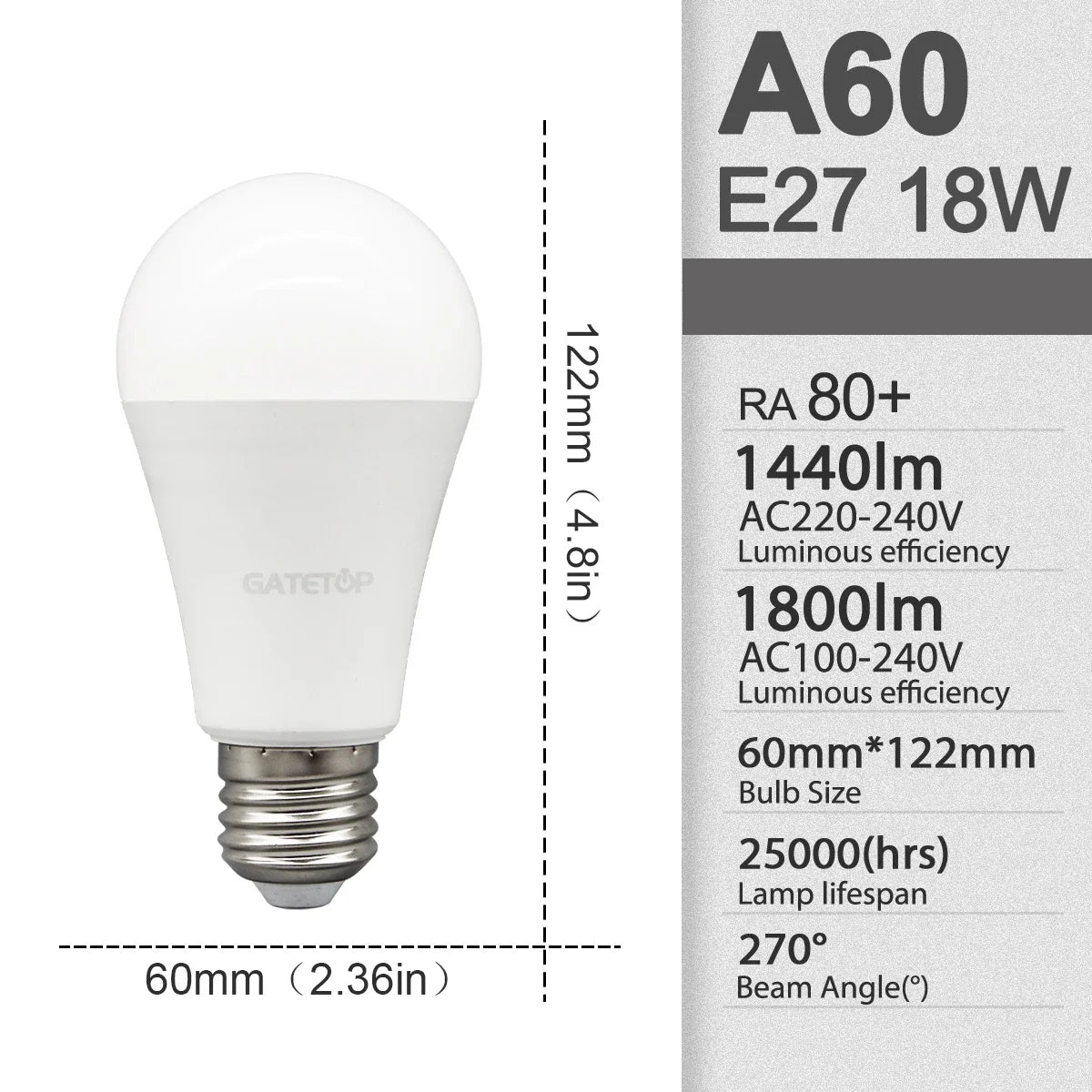 EcoGlow E27 LED Bulbs - Versatile Home Lighting