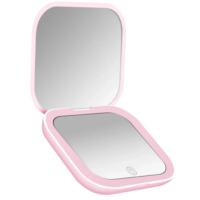 Miroir Pliant LED 2X - Compact et Pratique