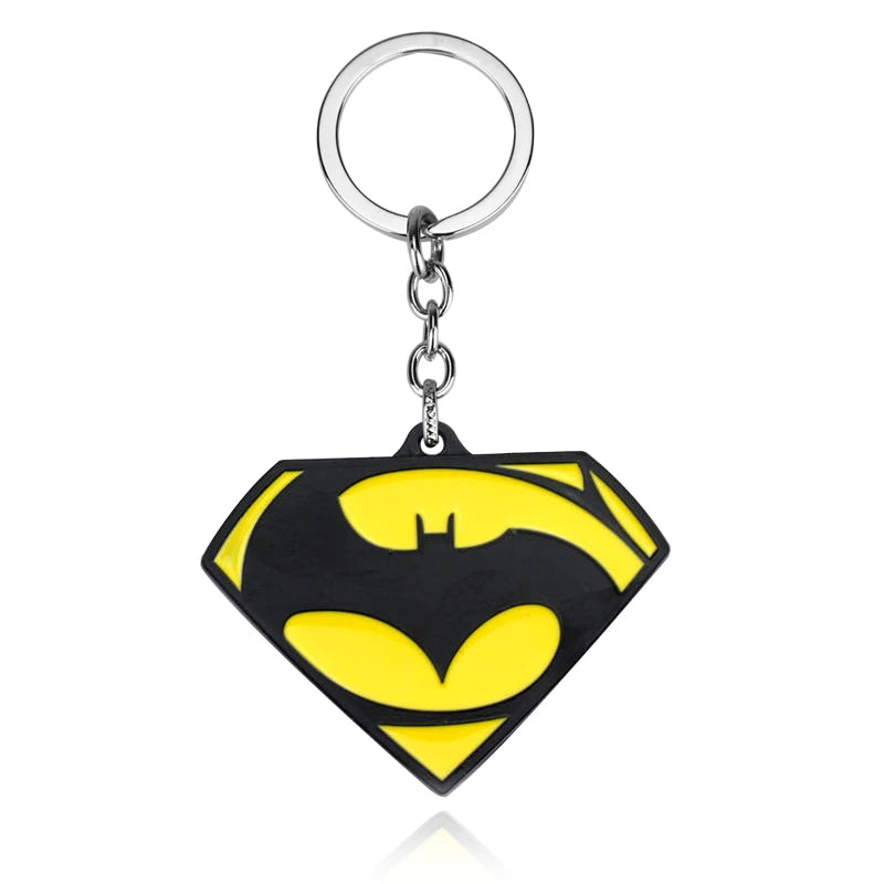 Superman Bat Keychain - Metal Pendant for Fans