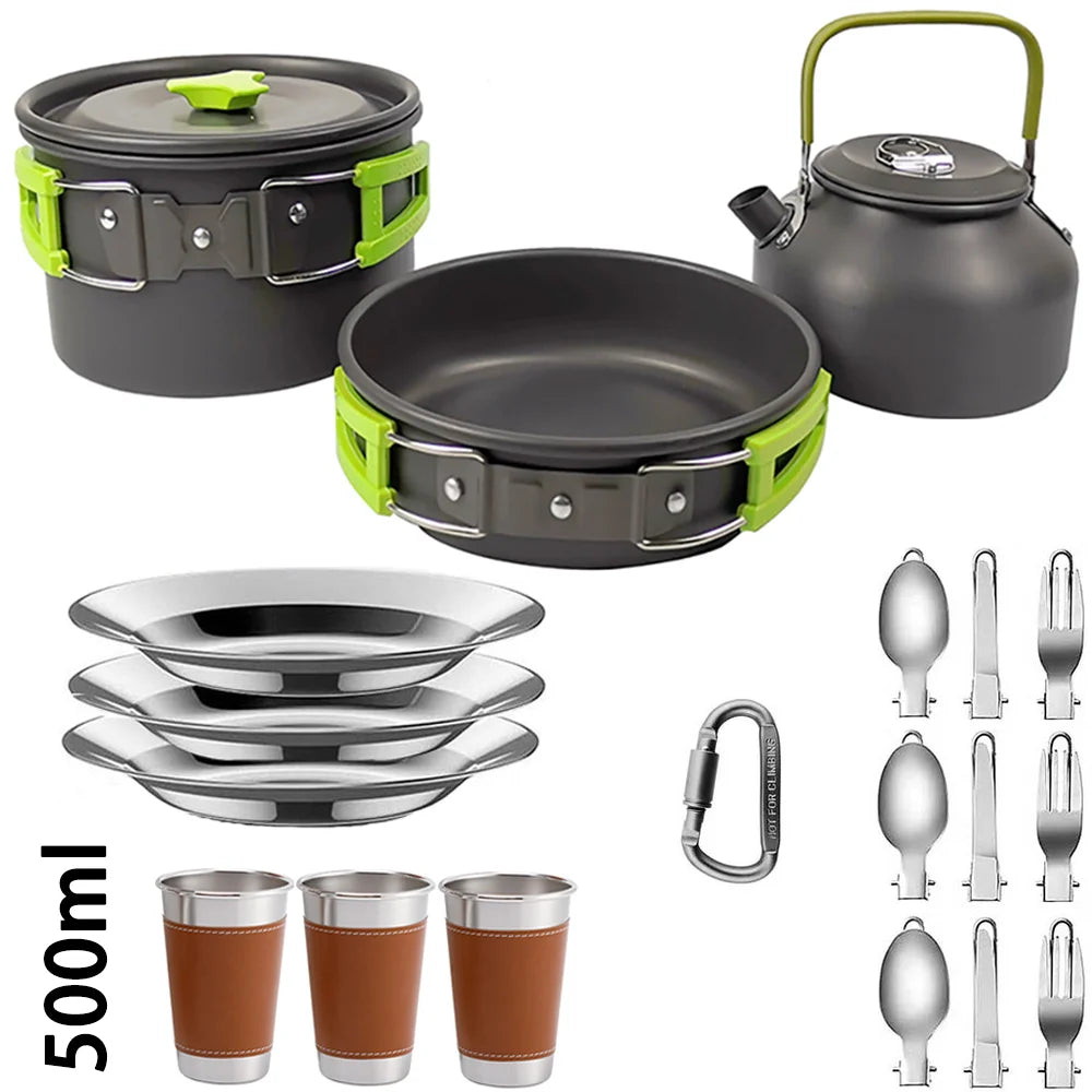 Cuisine Nomade: Kit Compact en Aluminium pour 2-3