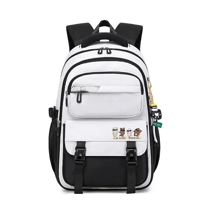 Sac à Dos Harajuku Grande Capacité en Tissu Oxford