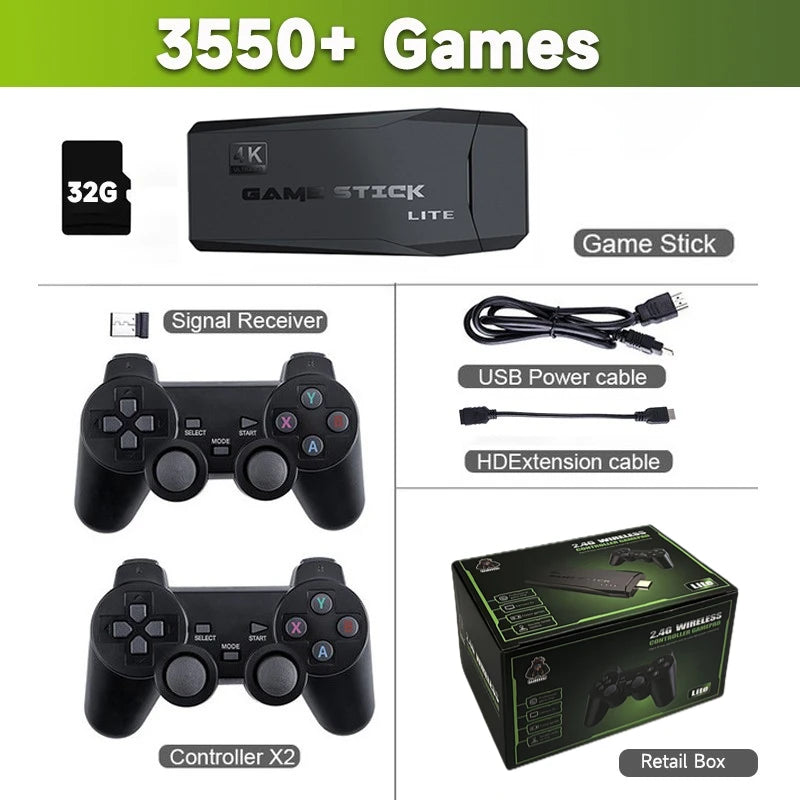 RetroJoy 4K: 10K Games Wireless Console Gift