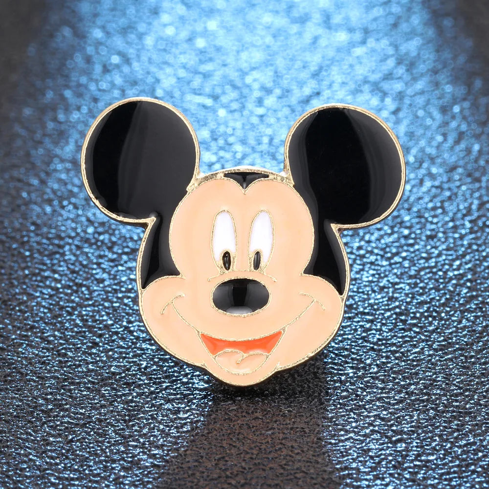 Mickey Mouse Enamel Pin: Trendy Cartoon Brooch