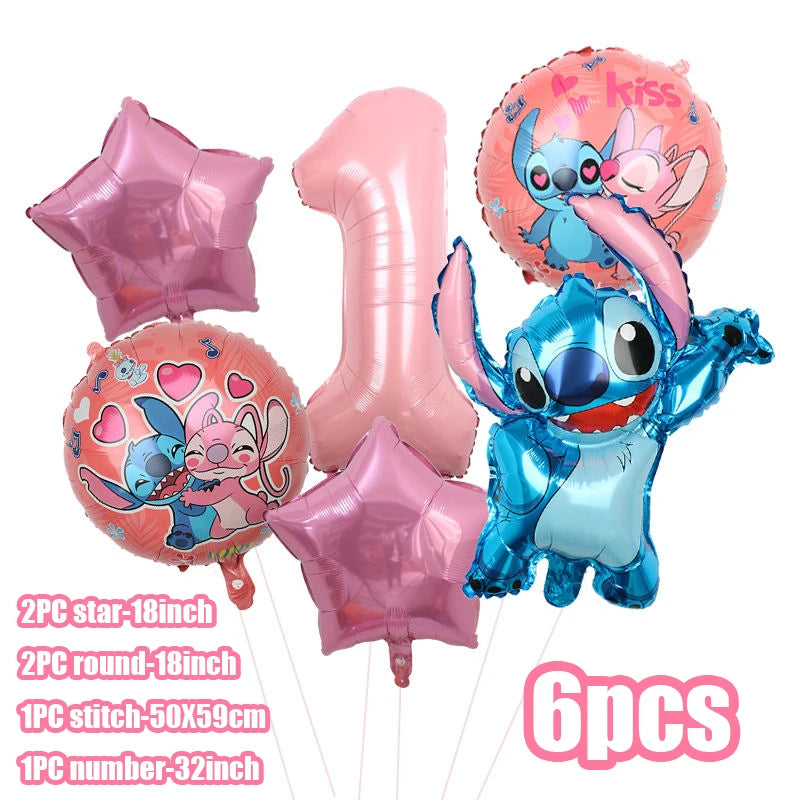 Disney Lilo & Stitch Pink Party Set