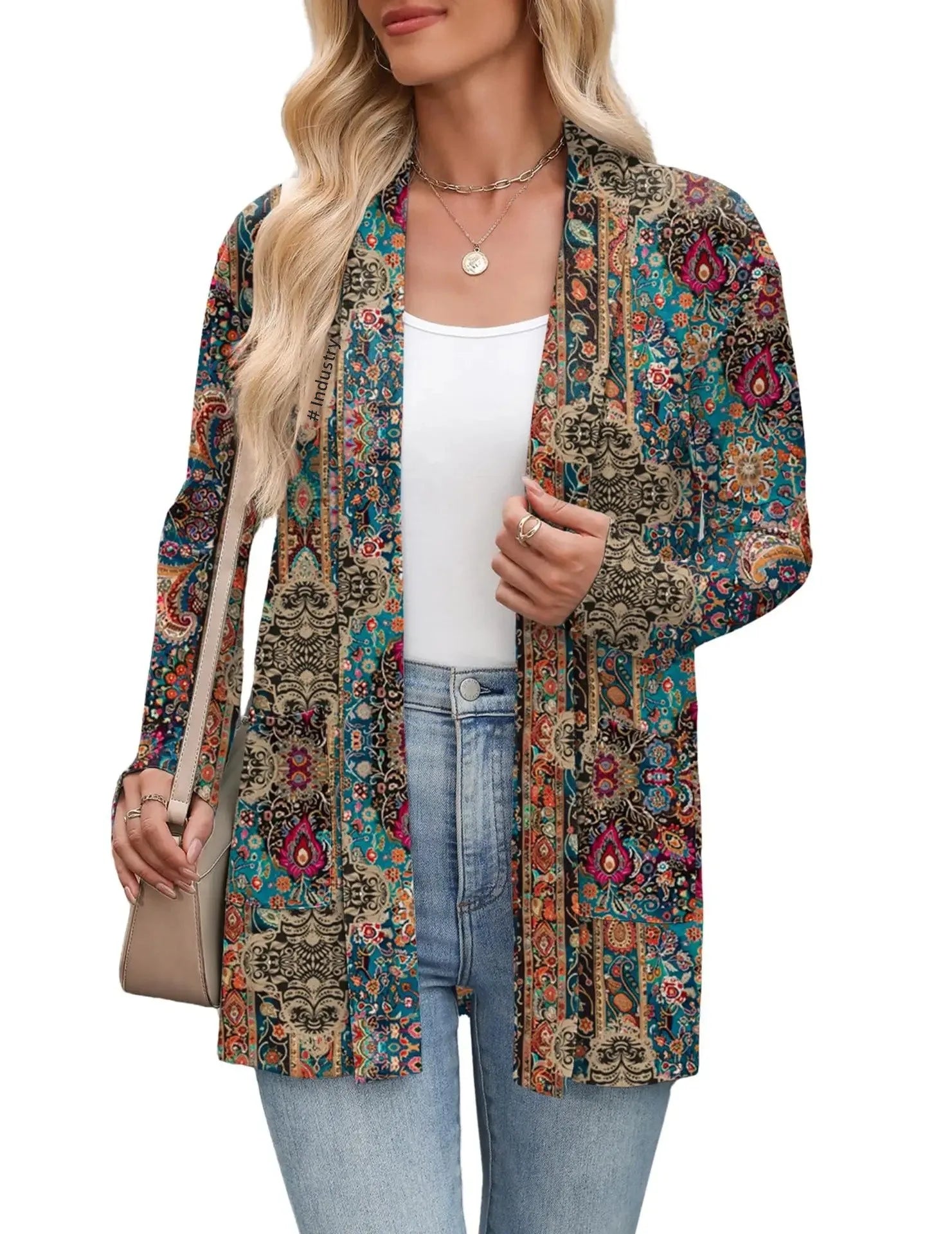 Cardigan léger chic à poches été