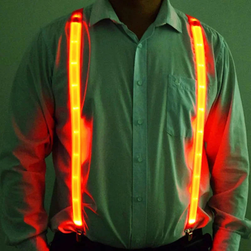 LED Bowtie Suspenders - Stylish & Fun for All!