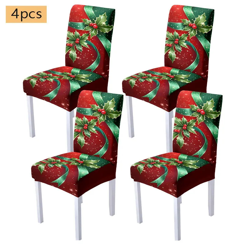 Ensemble Nappe & Housses Noël Déco Maison Festive