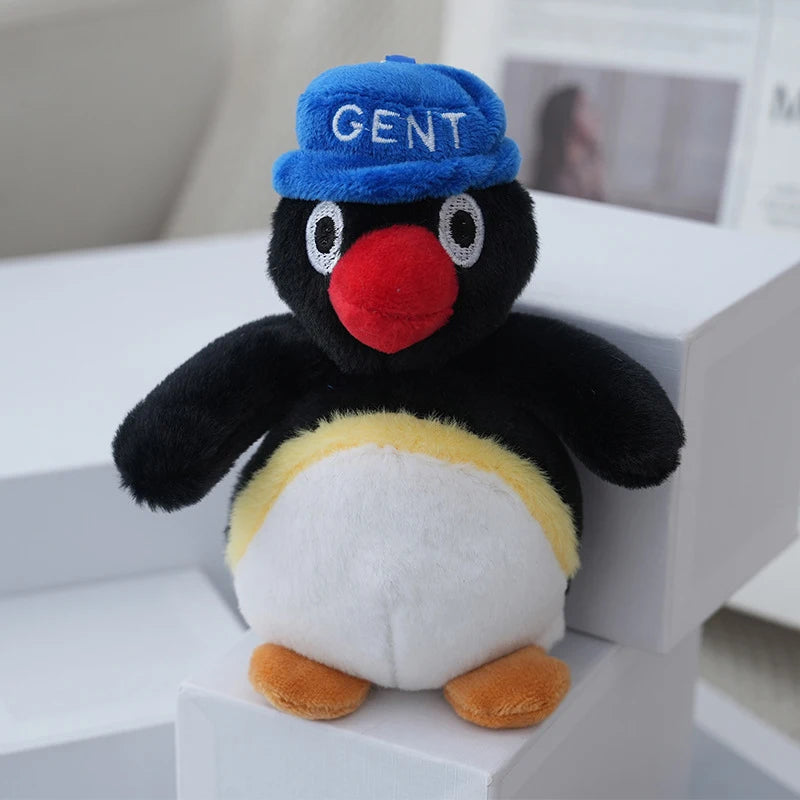 Puffy Penguin Charm: Plush Keychain & Bag Accessory