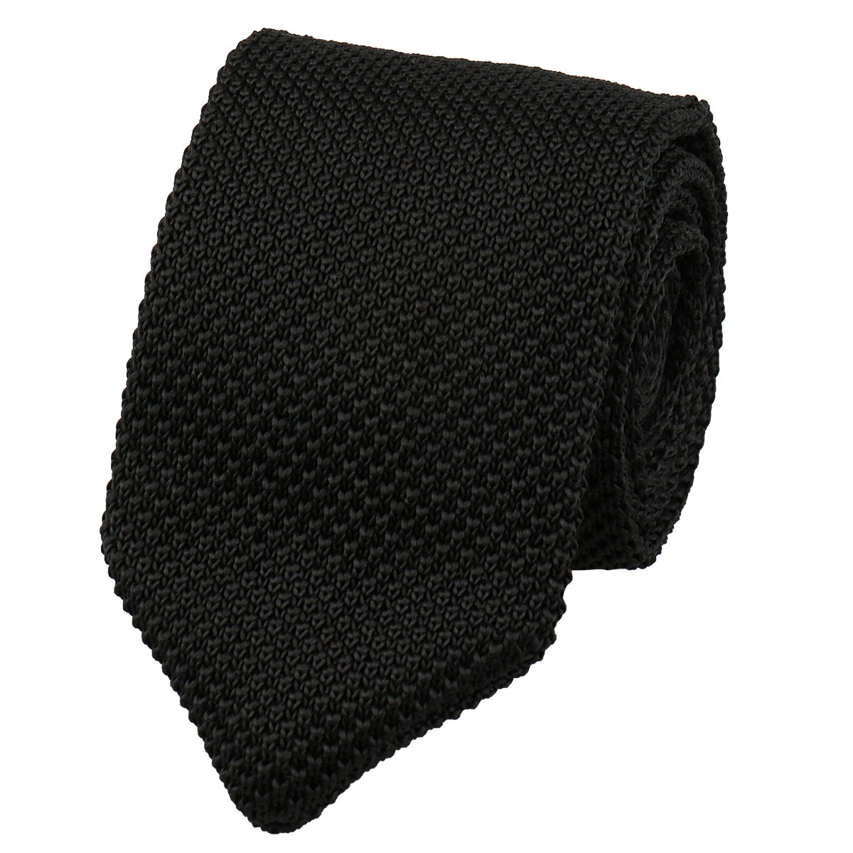 Cravate Tricotée Bleu Foncé Élégance Casual