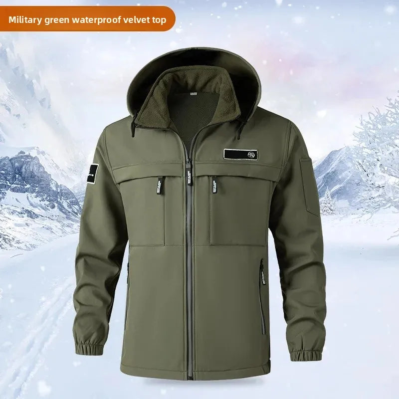 Veste Camouflage Polaire Imperméable pour Hommes