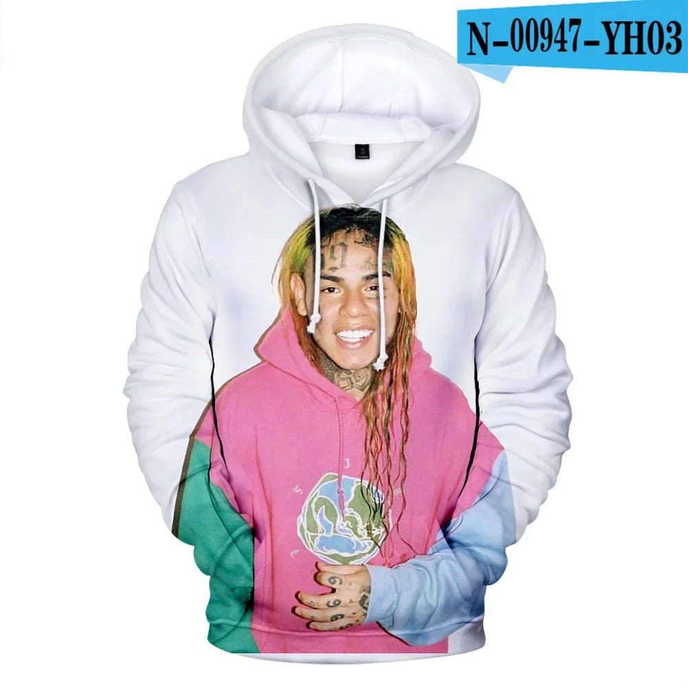Hoodie 3D Tekashi69 Style Urbain