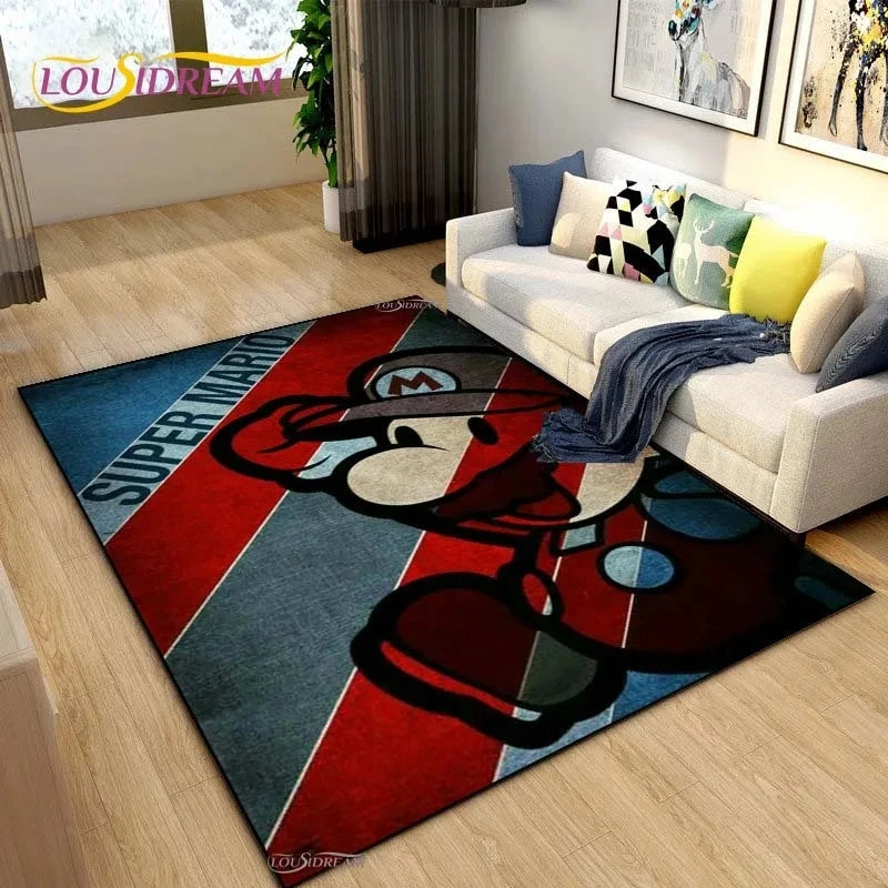 MINISO Mario Cute Rug: Non-Slip, Waterproof, Durable