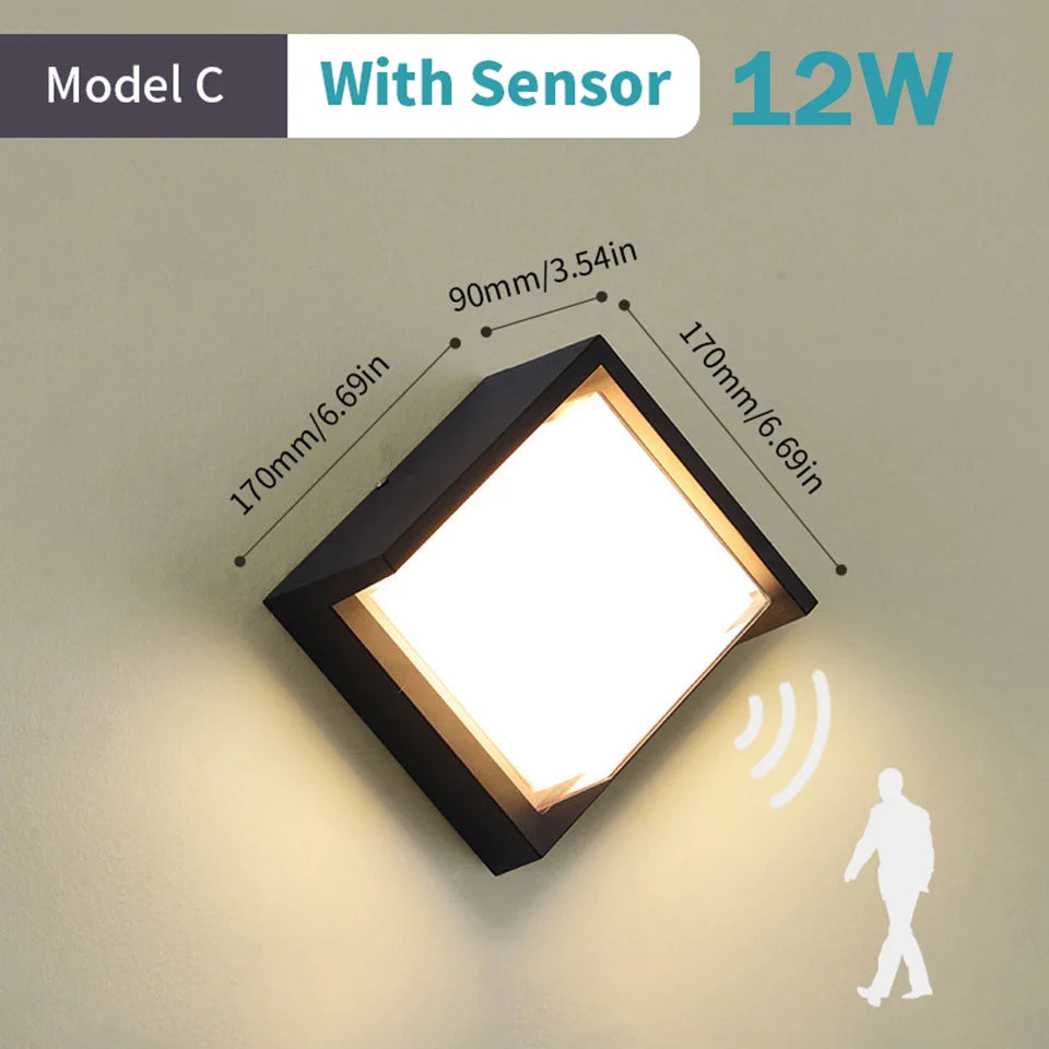 Applique LED Radar 16W - Lumière Extérieure Intelligente