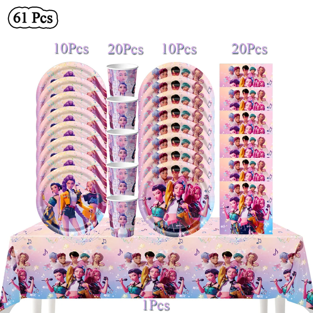 Fête Anime: Décor Chasseurs de Démons Kpop