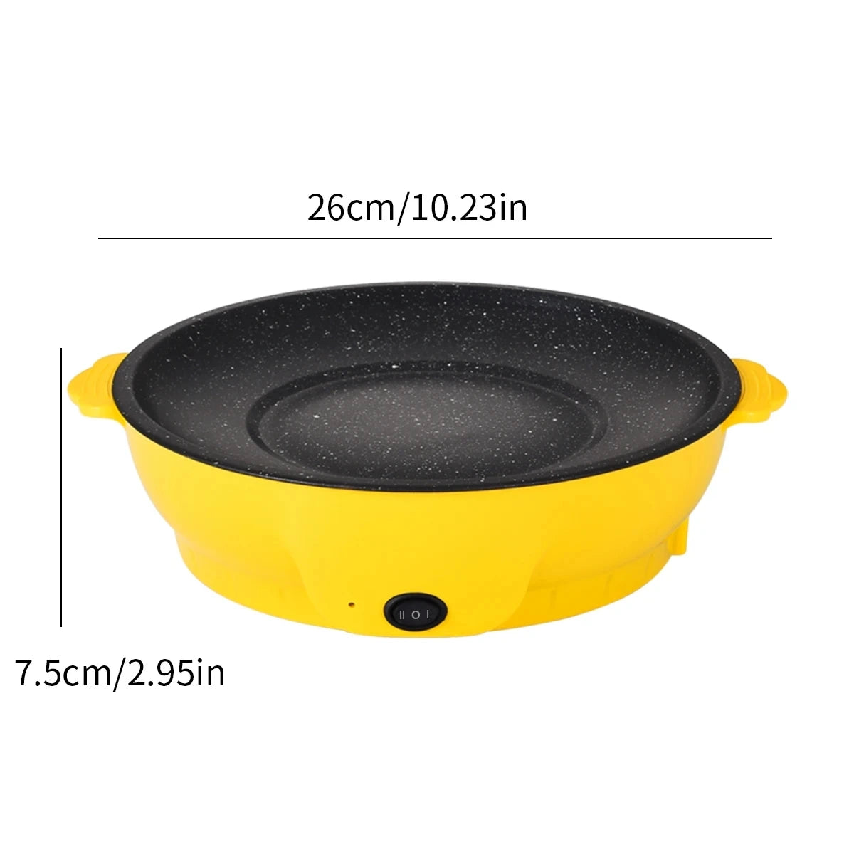 Plaque Électrique Multifonctionnelle 350W Antiadhésive