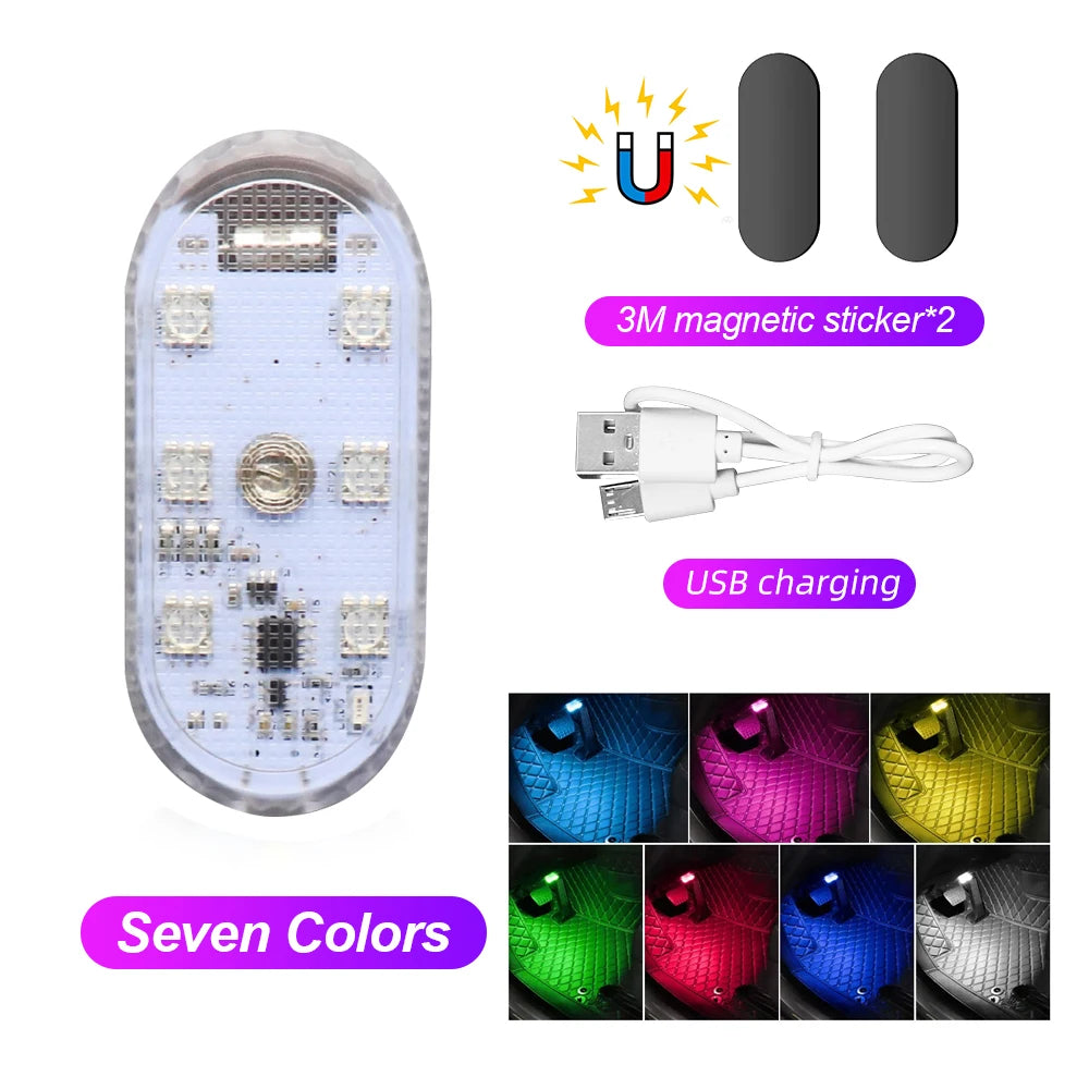 Lumière LED Tactile Auto Multicolore