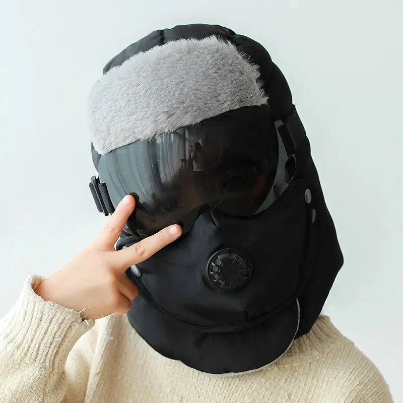 Chapeau d'Hiver Lei Feng Doublé Polaire Unisexe