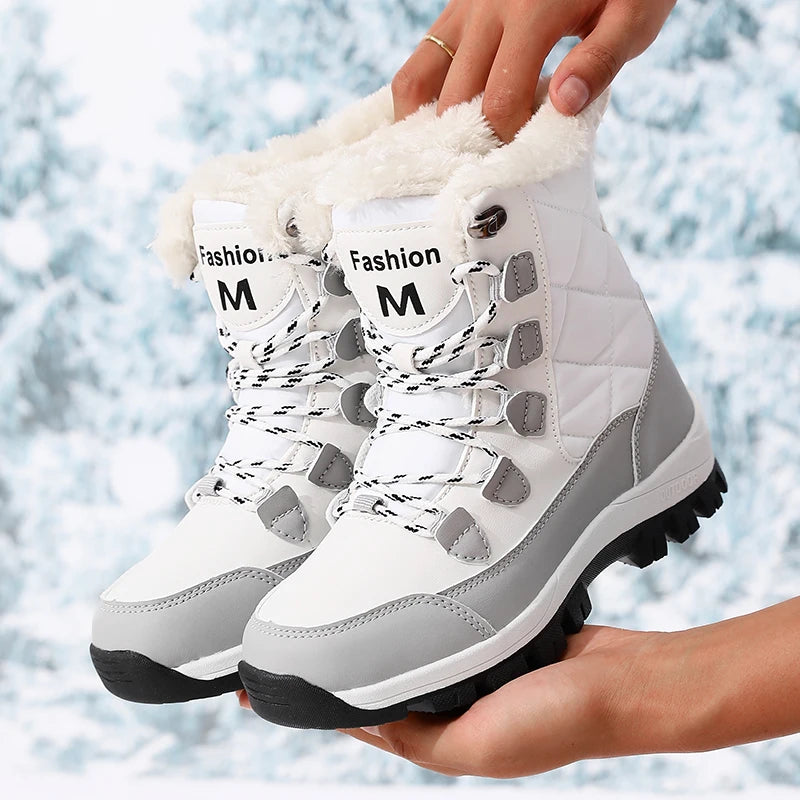 Bottes de neige femme chaudes & imperméables hiver