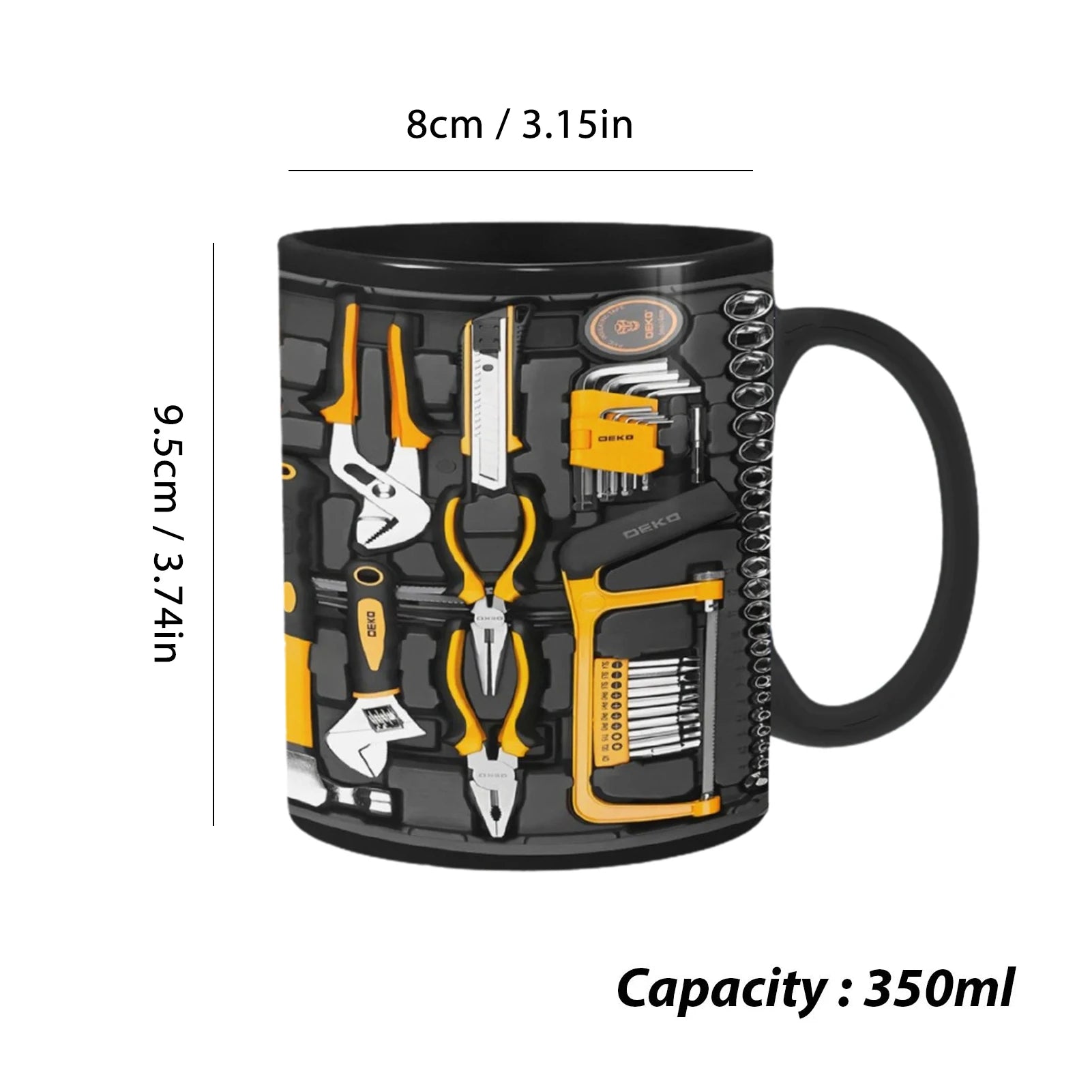 Funny Mechanic Mug: Large Capacity Ceramic Delight