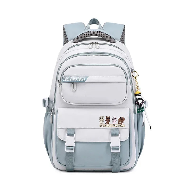 Sac à Dos Harajuku Grande Capacité en Tissu Oxford