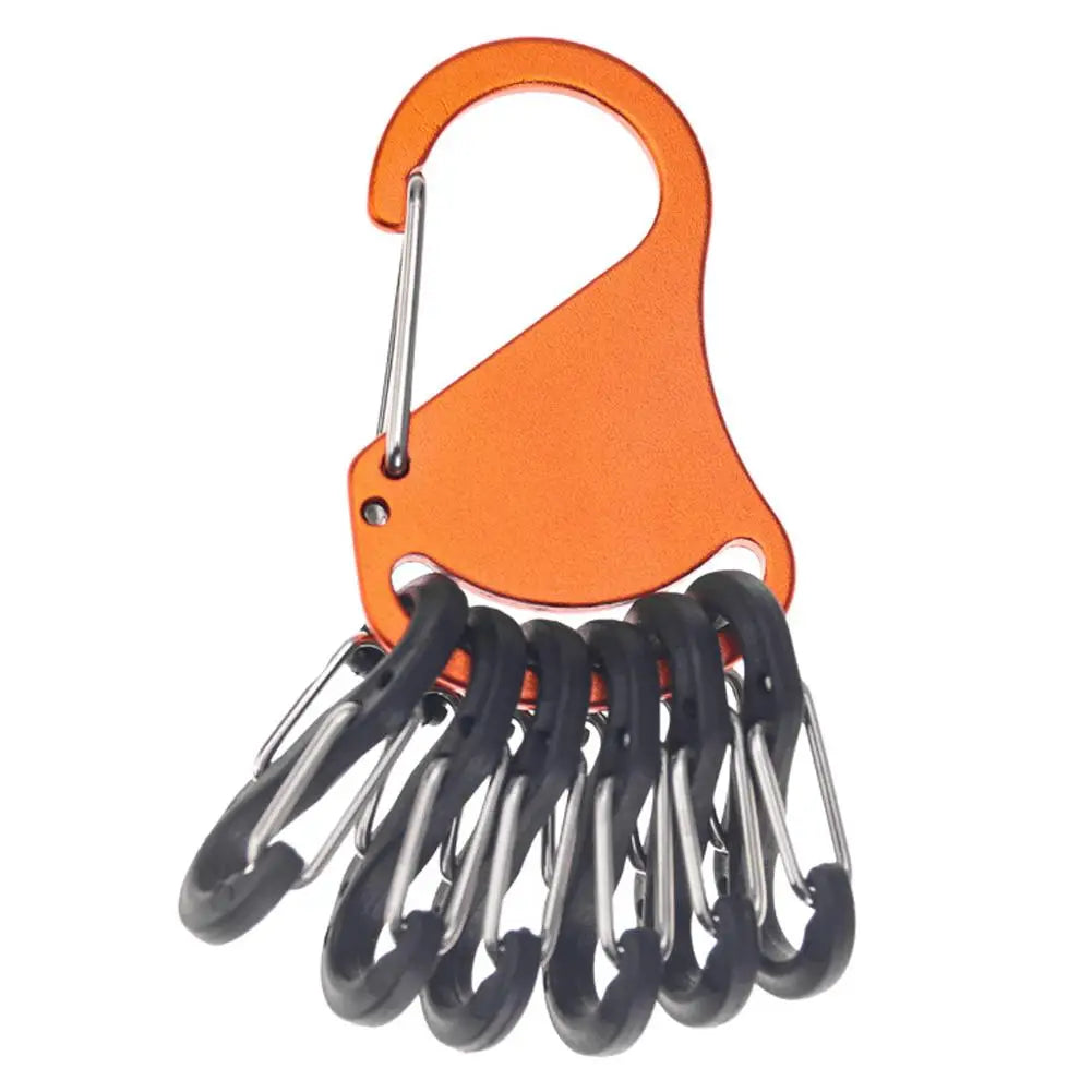 Crochet Mousqueton 6 Bacs: Rangement & Camping