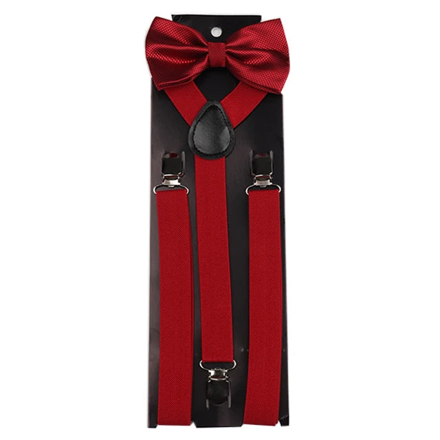 Chic Bowtie & Suspender Set for All Occasions