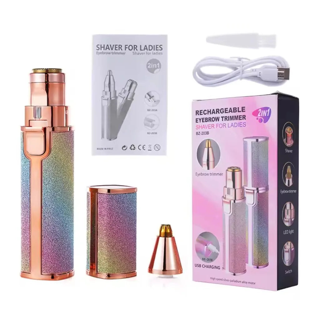 Épilateur Sourcils 2 en 1 Électrique