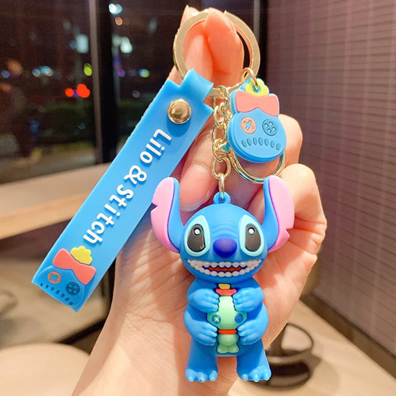 Disney Charm Keychains: Mickey, Minnie & Lilo Fun!