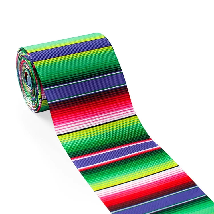 Ruban Grosgrain Fleurs Mexicaines - 5 Yards DIY