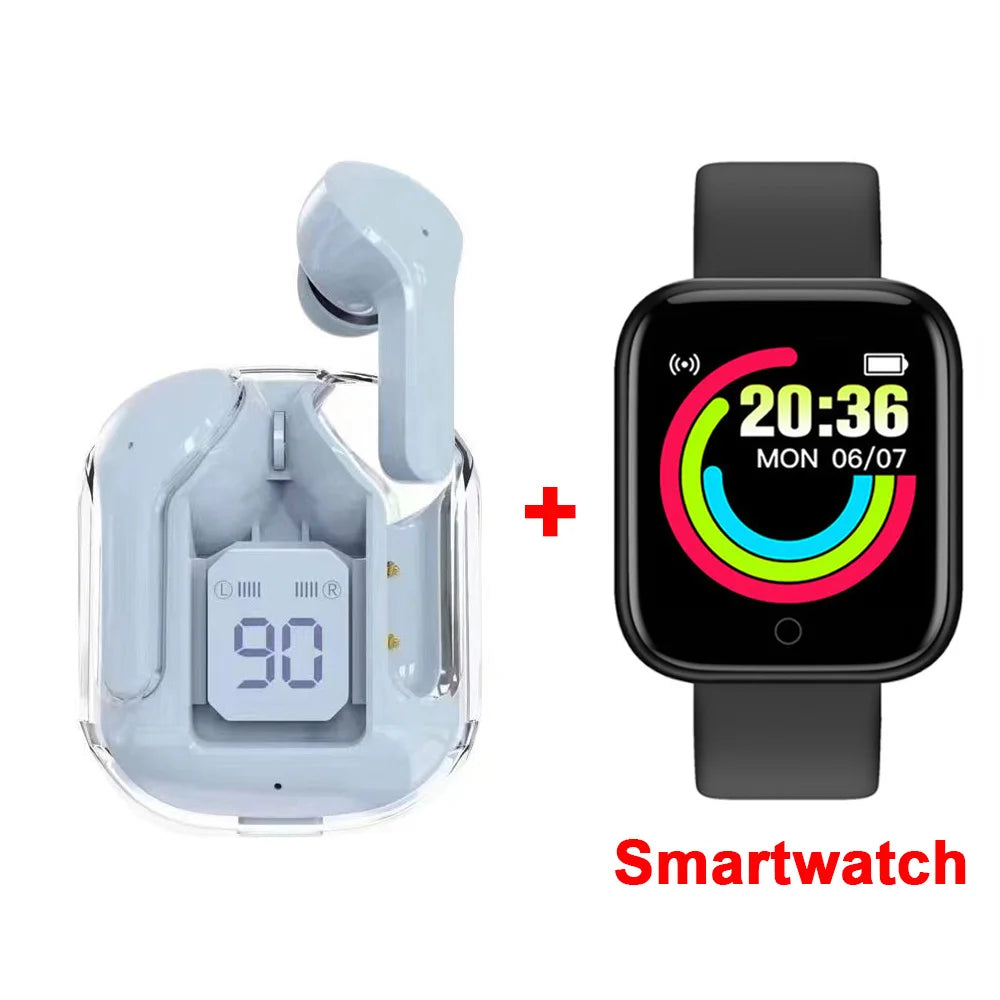 Écouteurs TWS LED Sportif Transparent