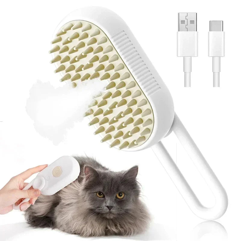 PetSteam Comb: Grooming & Massage Spray Brush