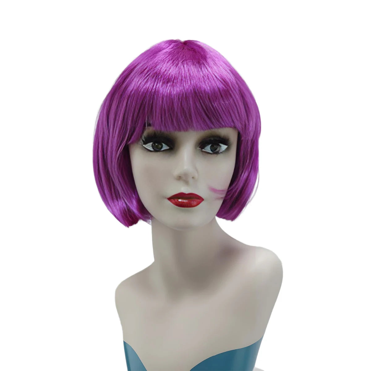 Perruque Bobo Néon Fun pour Fêtes et Cosplay