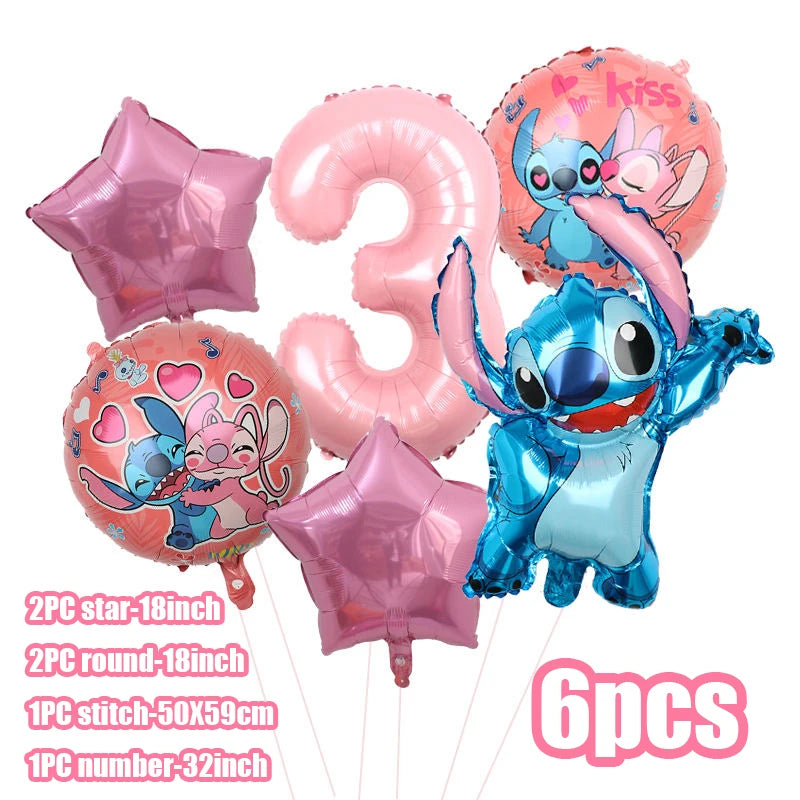 Disney Lilo & Stitch Pink Party Set
