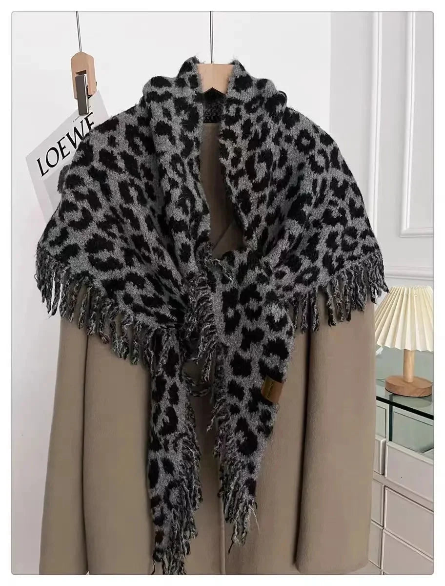 Écharpe Kimono en Cachemire Épais - Élégance et Chaleur