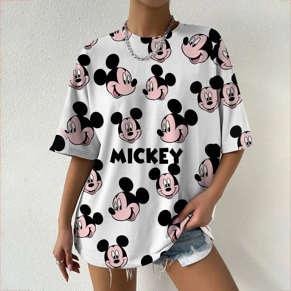 T-shirt Minnie et Mickey : Style Familial Éclatant