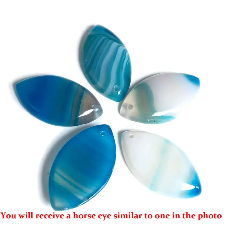 Pendentif Marquise en Agate Naturelle