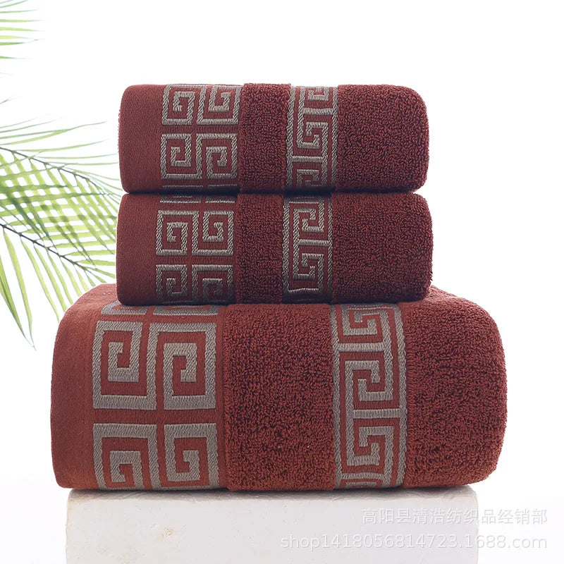 Serviettes de bain luxe 3 pièces ultra-douces