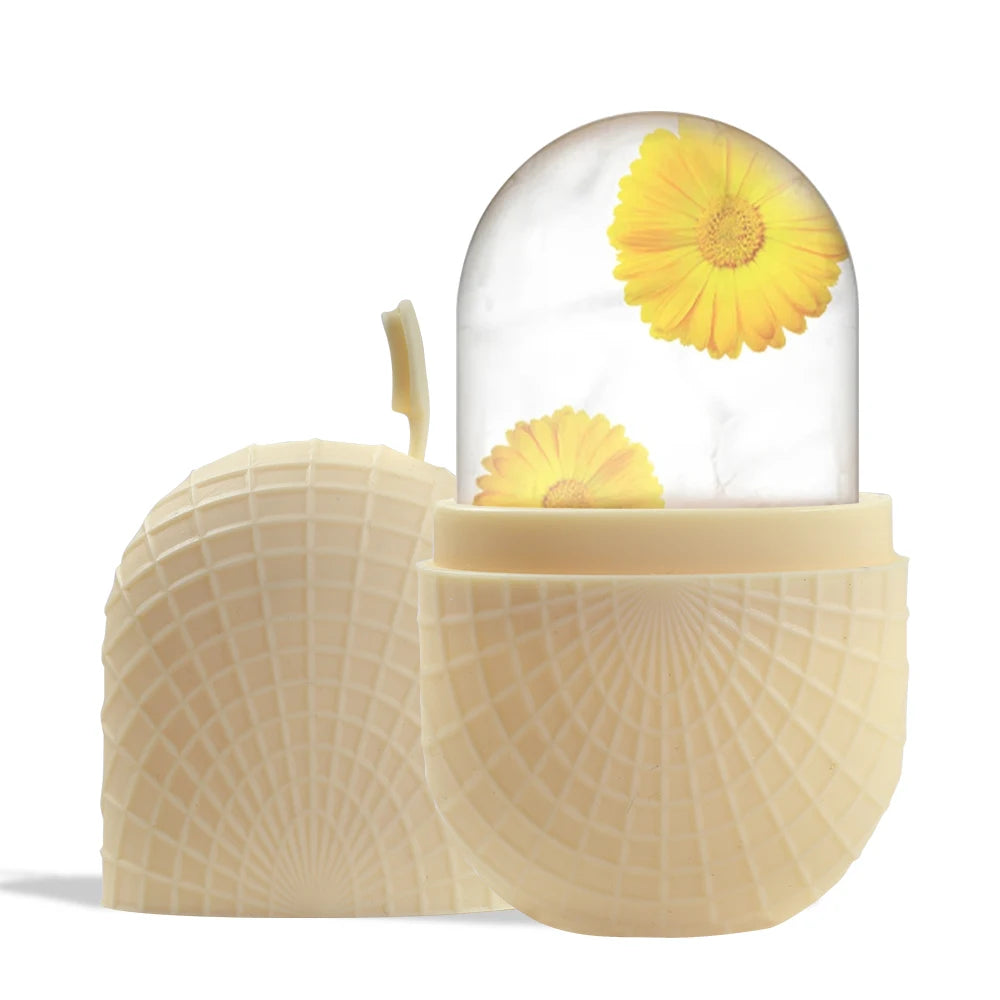 Rouleau Glacé Beauté Visage - Silicone Réutilisable