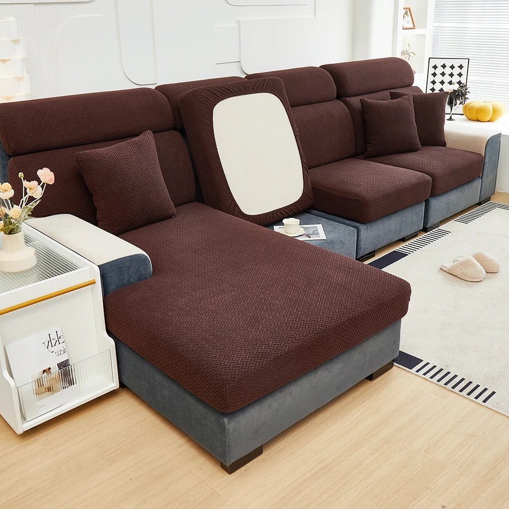 Housse élastique jacquard pour canapé – Protège-meuble