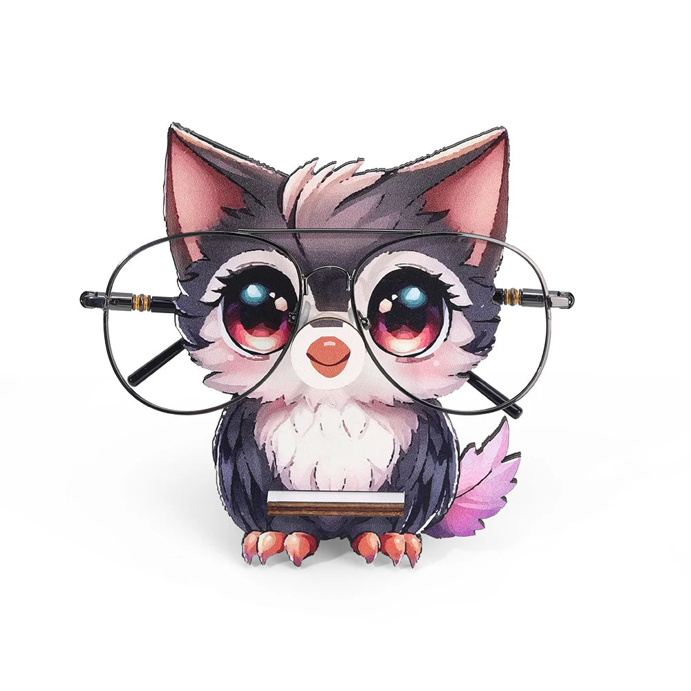 Giraffe Glasses Holder: Cute 3D Wooden Display Rack