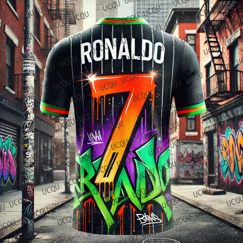 Maillot Ronaldo No7 Respirable Sport 14+ Unisexe